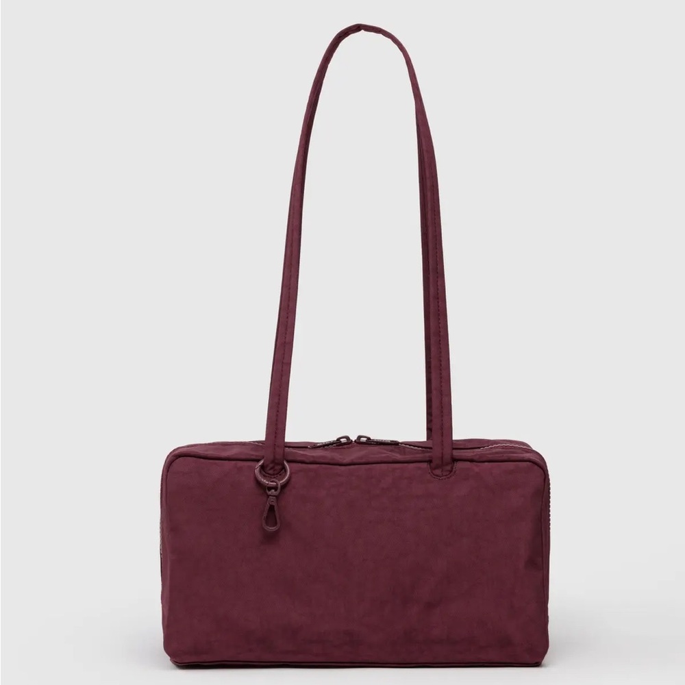 NWT BAGGU Nylon Bowler Bag in Mahogany